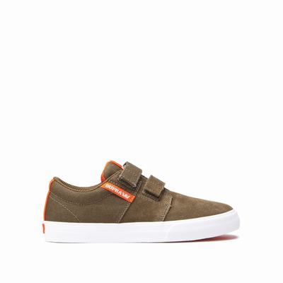 Gyerek Supra STACKS II VULC VELCRO Tornacipő HU219054 Khaki